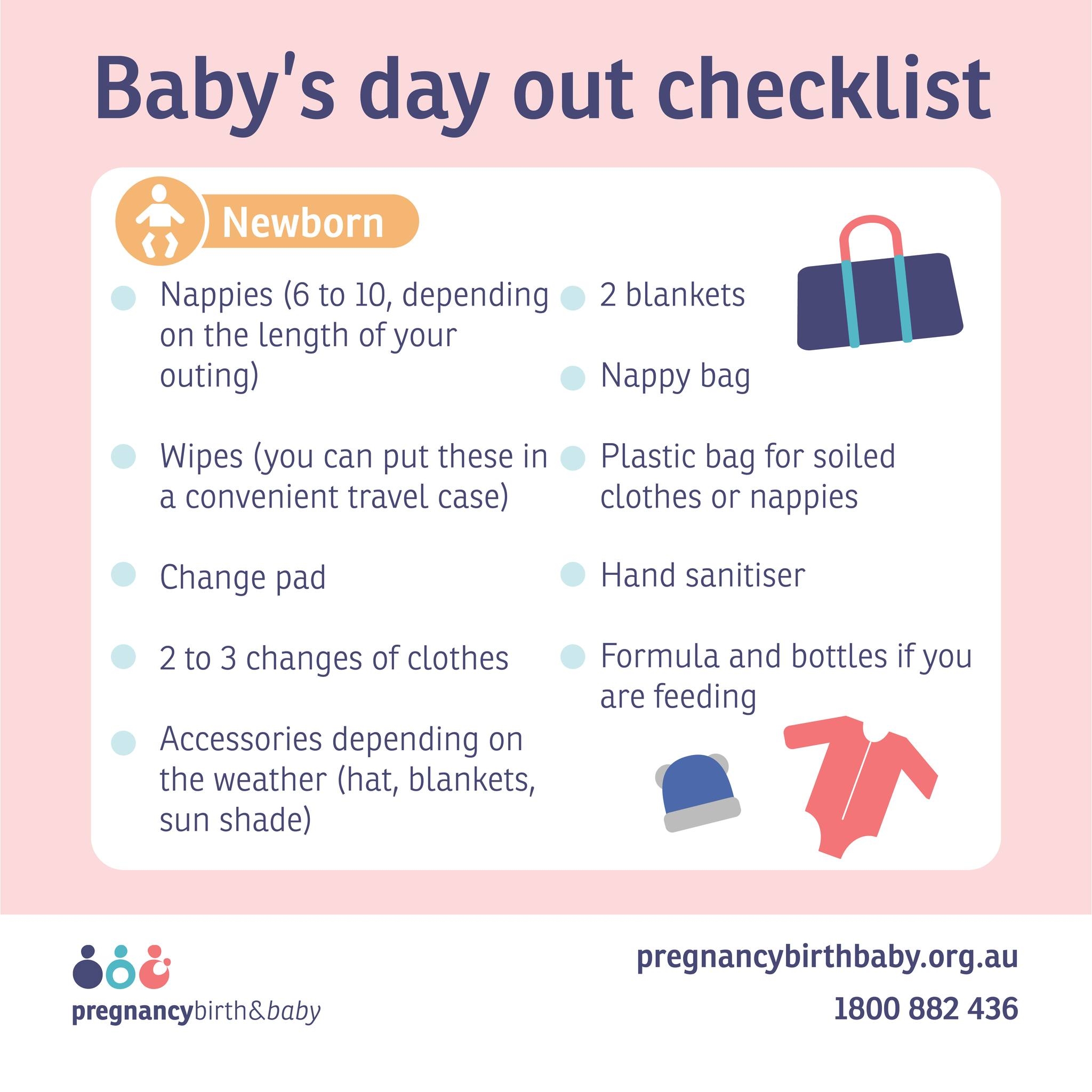 Baby's day out checklist