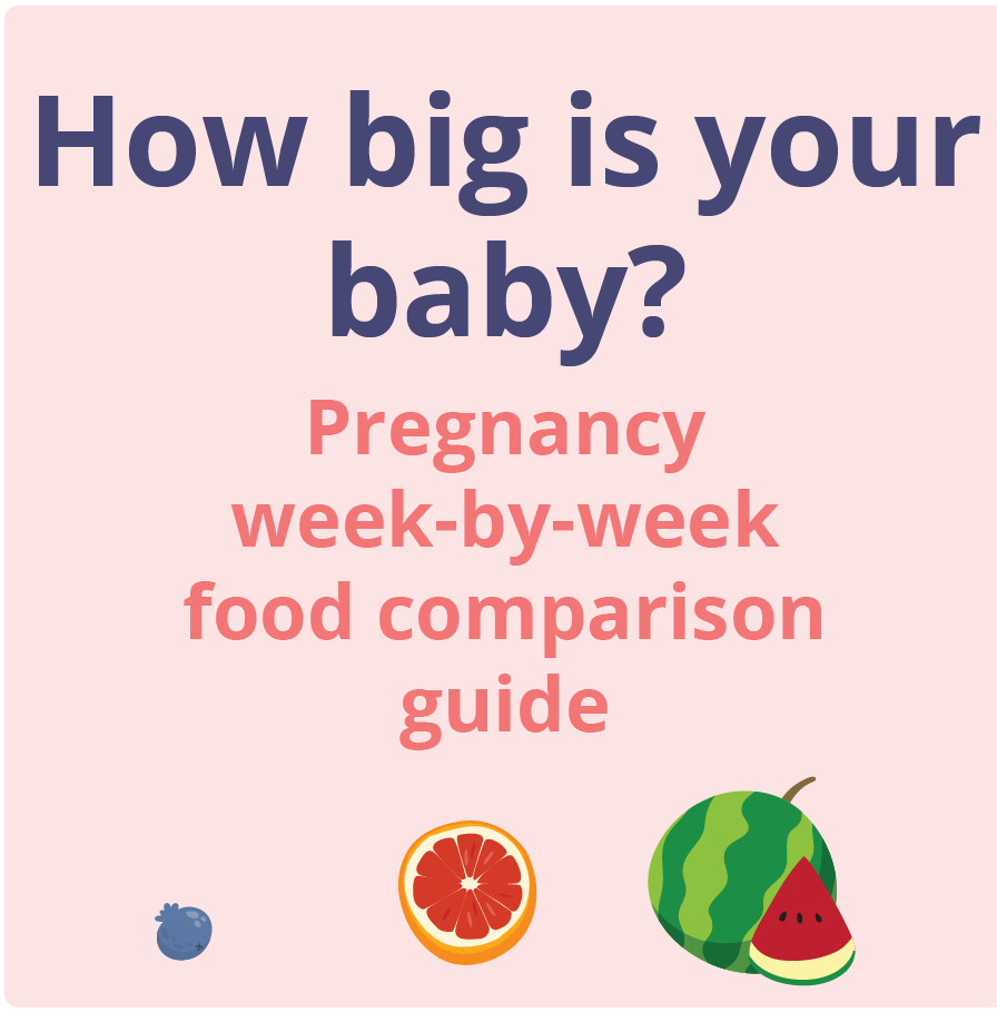 Pregnancy week-by-week food comparison guide