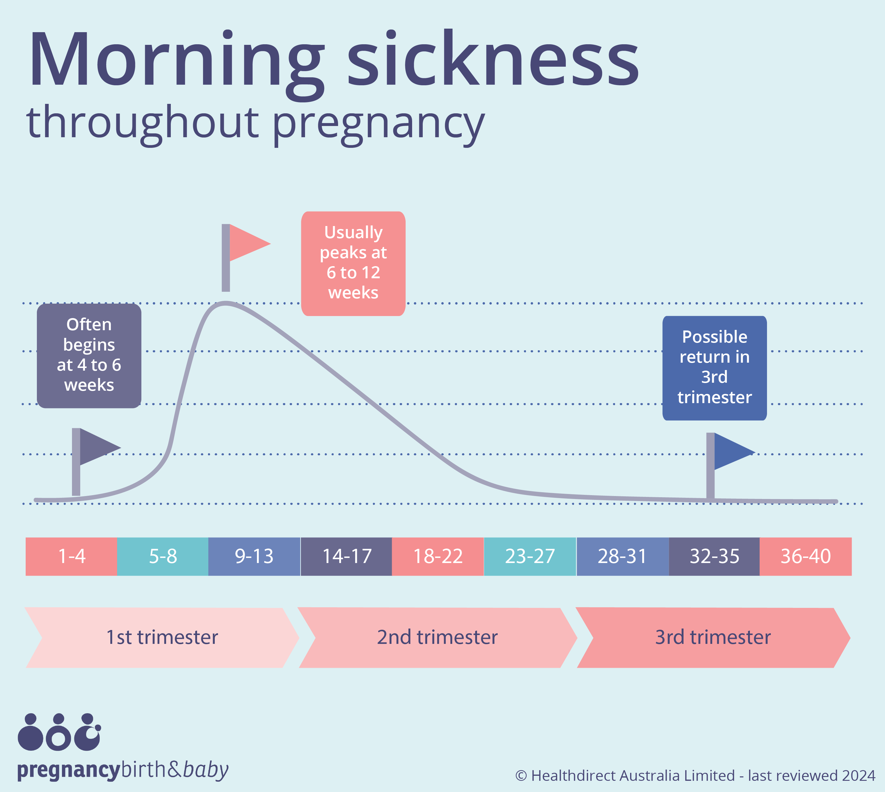 Morning sickness throughout pregnancy