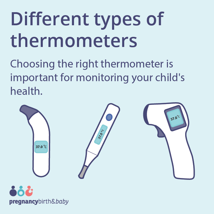 Types of thermometers promo tile image: Choosing the right thermometer is important for monitoring your child's health.